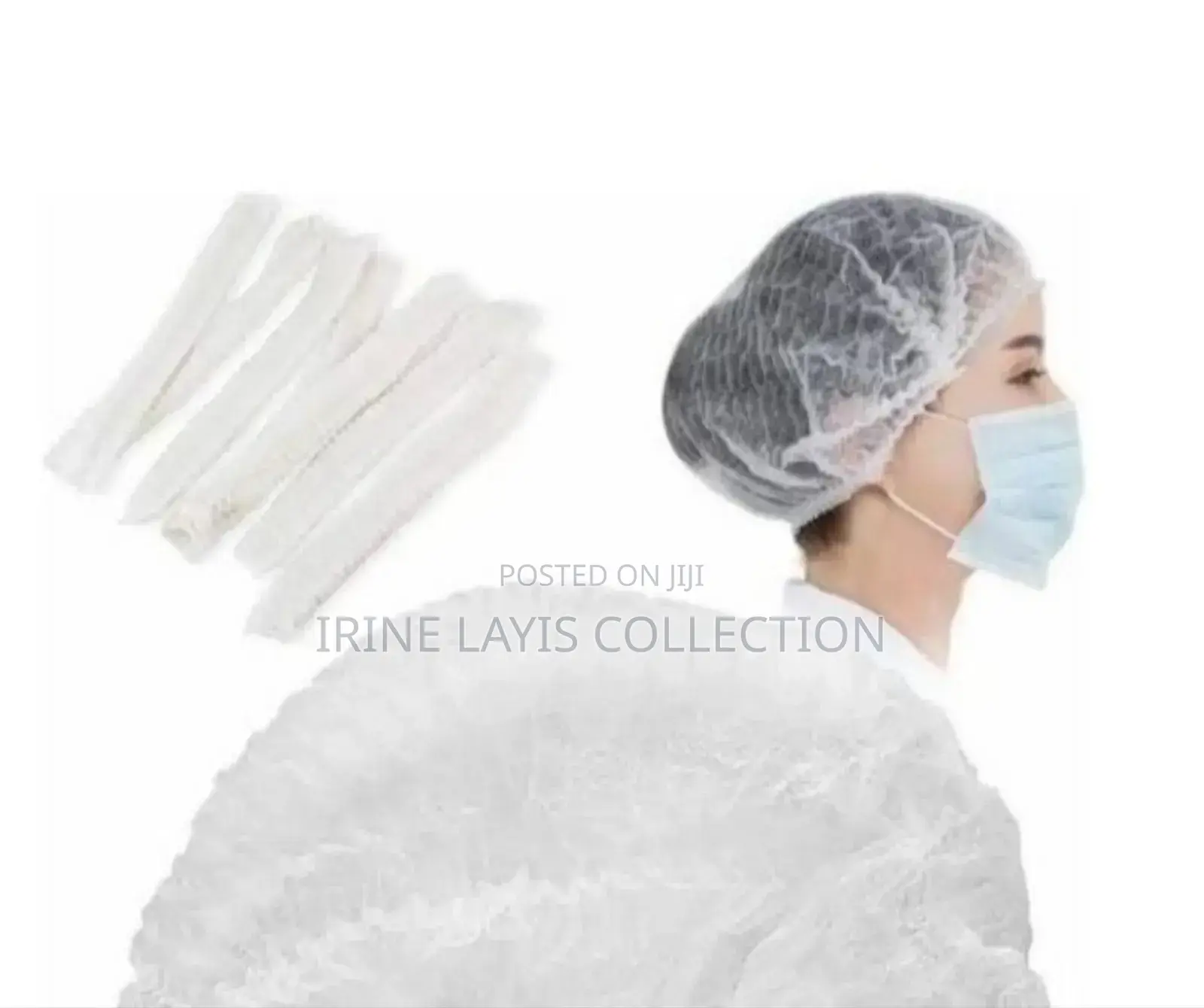 100pc Pack Disposable Hair Net Caps