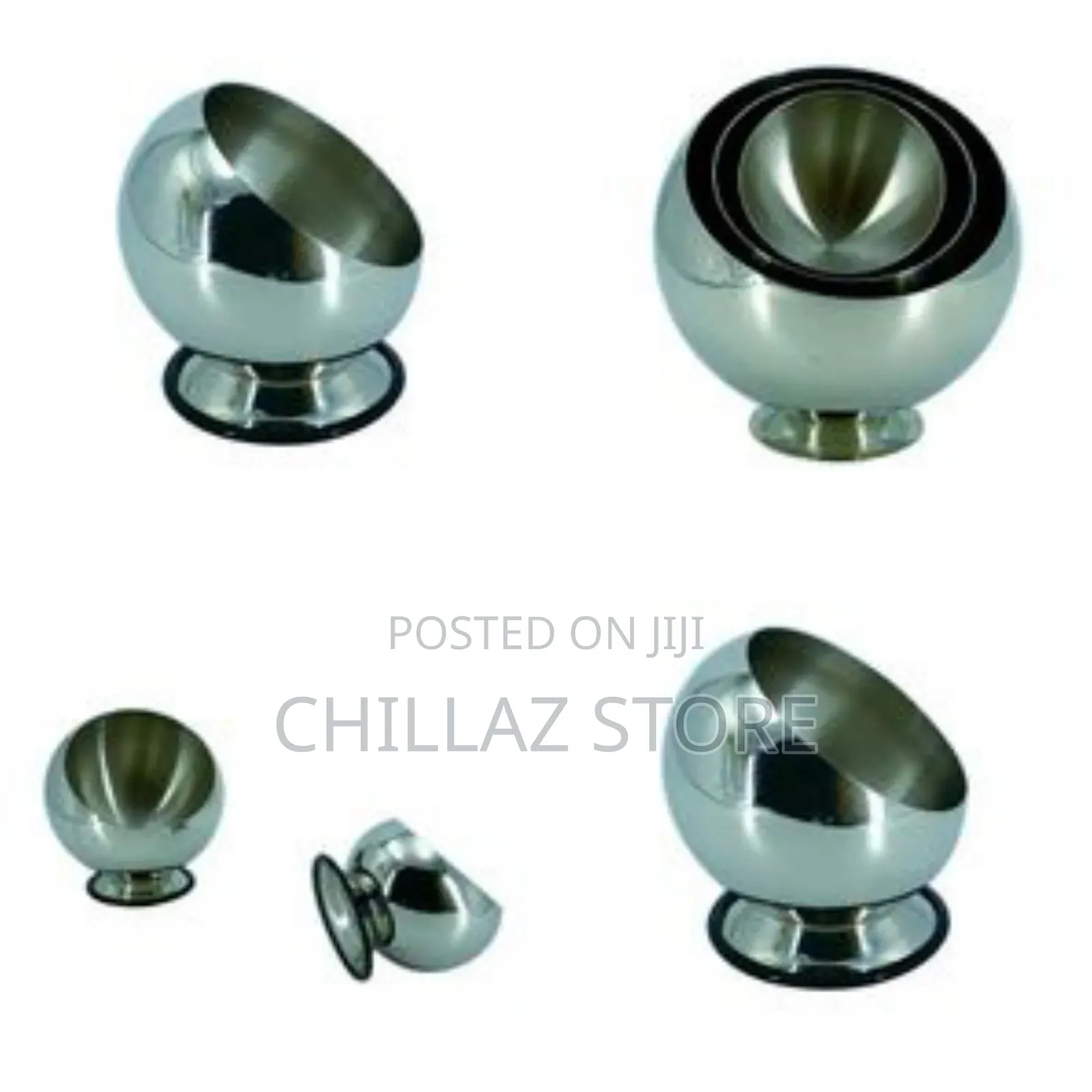 Stainless Steel Round Ice Bucket.
