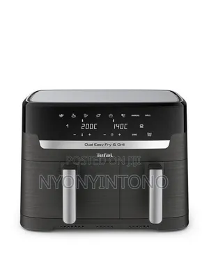 Tefal 8.3l Dual Digital Air Fryer With Programs 2700w Ey901840