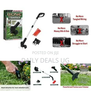 Grass Trimmer, Cordless Rechargeable Weed Cutter With Detachable Head