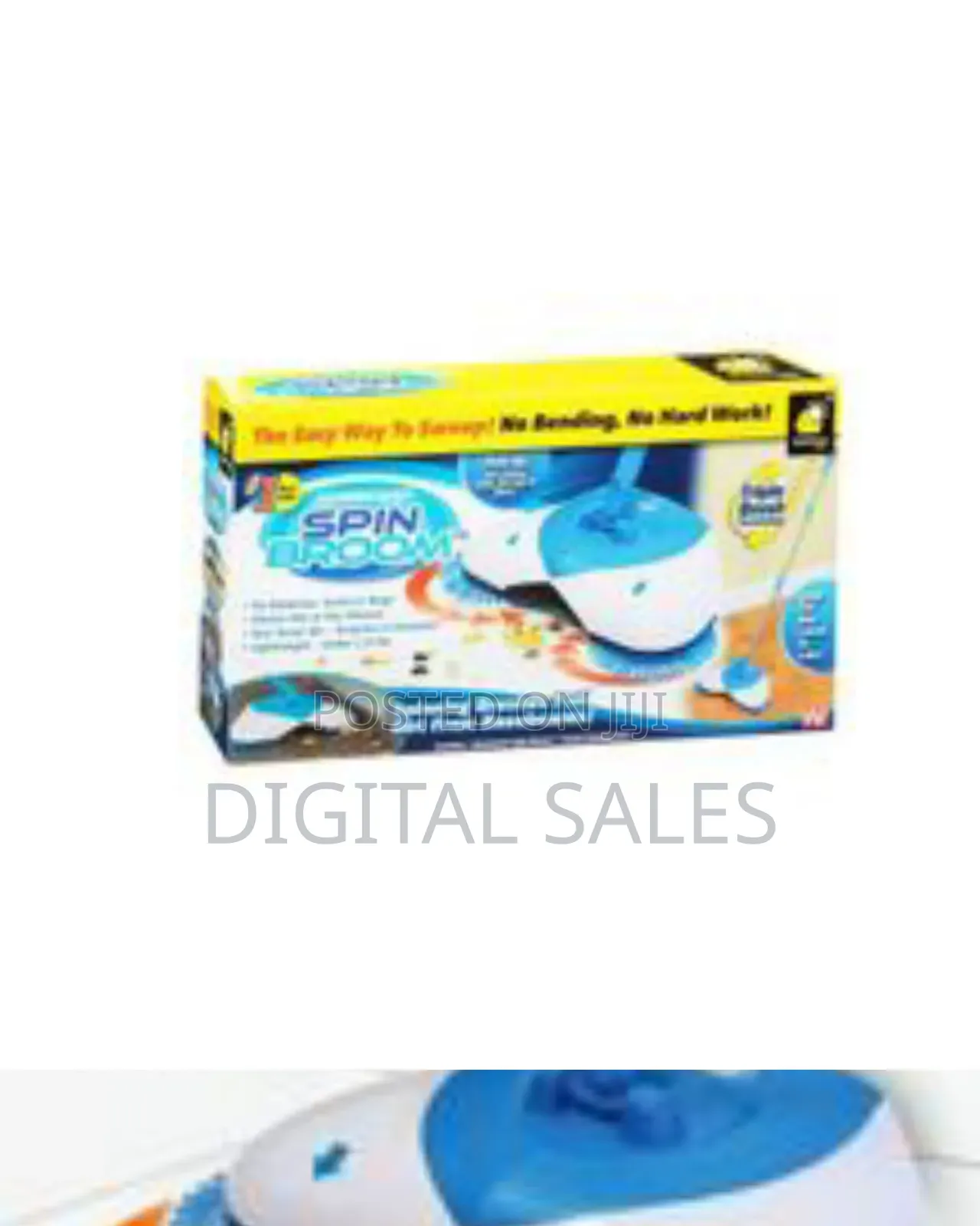 Hurricane Spin Broom - Blue,White
