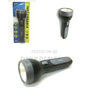3w High Quality Super Bright Led Rechargeable Torch Light-Black