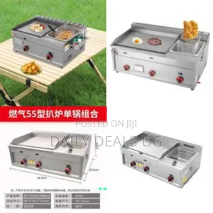 Stainless Steel Electric/Gas Propane Griddle Flat Top Pancakes Steak
