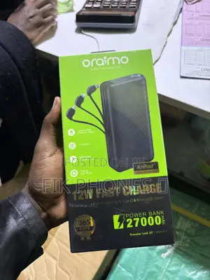 Oraimo Toast 15 Flash Power Bank (Model: Opb-1100d).