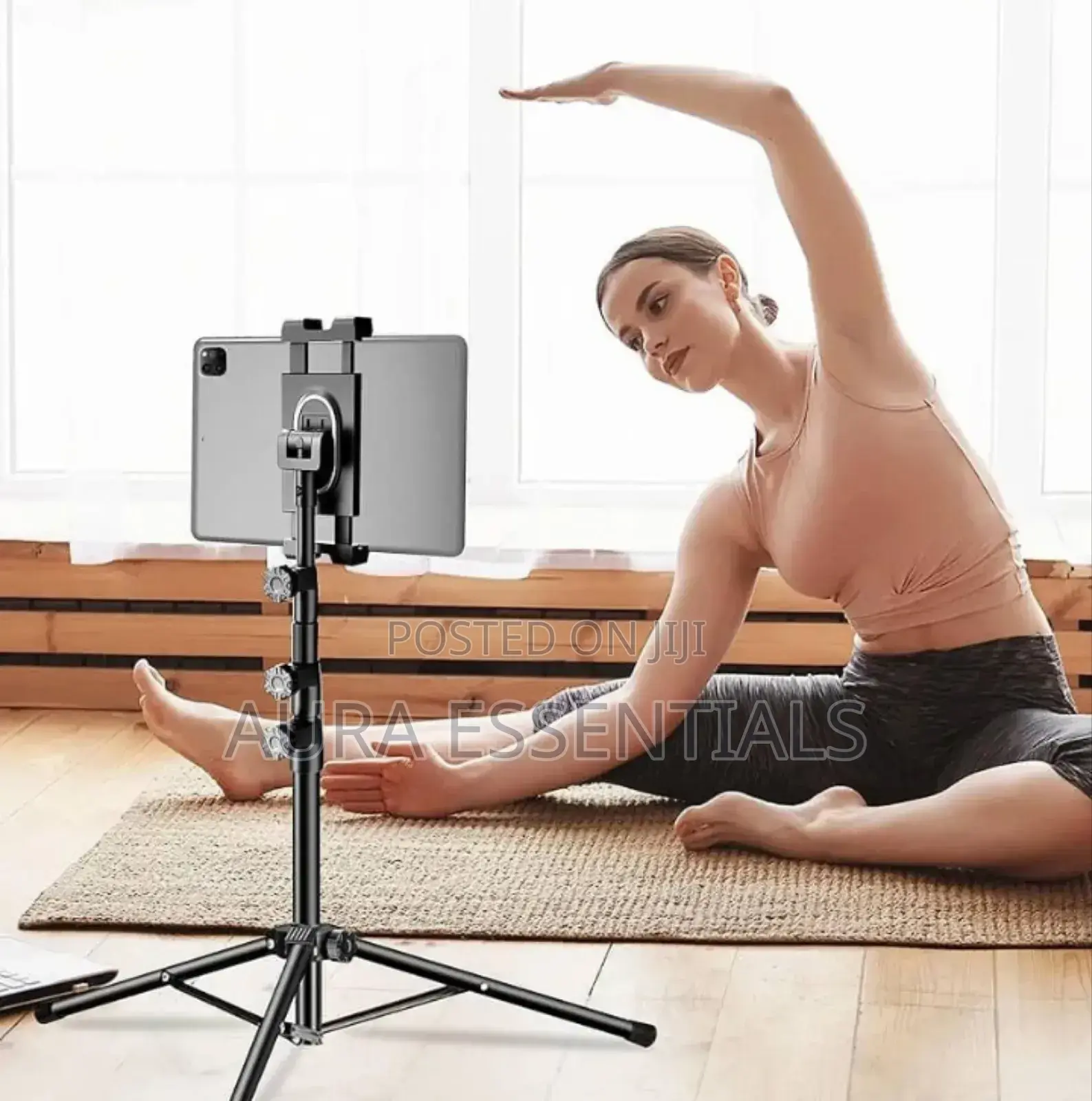 Height Adjustable Tablet and Phone Floor Stand