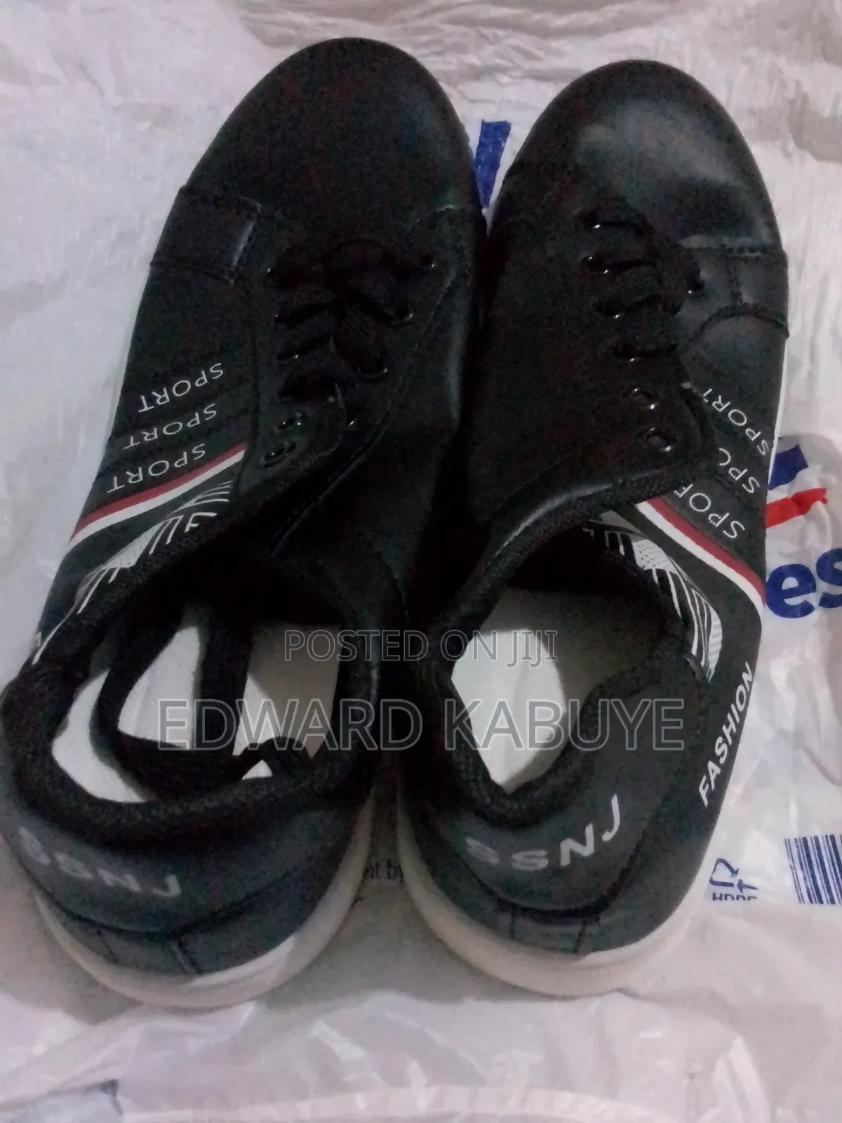SSNJ Black Sneakers