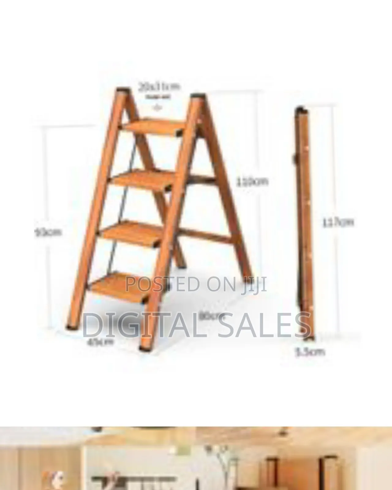 Folding Step Stool 4 Step Stairs,