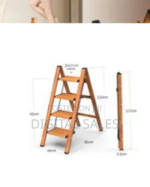 Folding Step Stool 4 Step Stairs,
