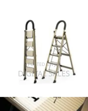 5 Step Ladder, Folding Step Stool With Anti-slip Wide Sturdy Pedal