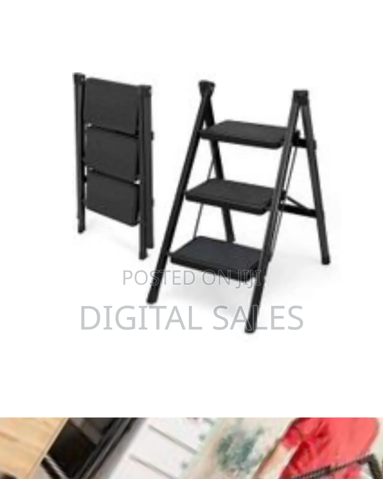 Folding Step Stool, Step Stool With Wide Anti-slip