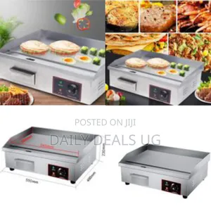 Electric Countertop Flat Top Griddle, Commercial Stainless Steel