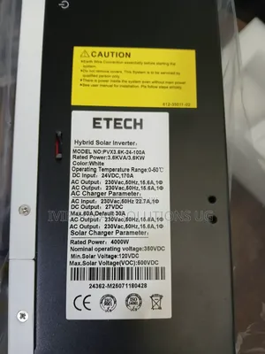 Etech Hybrid Inverter 3600watts