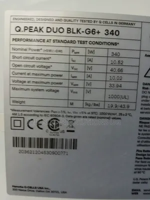 Mono Crystalline 340watts