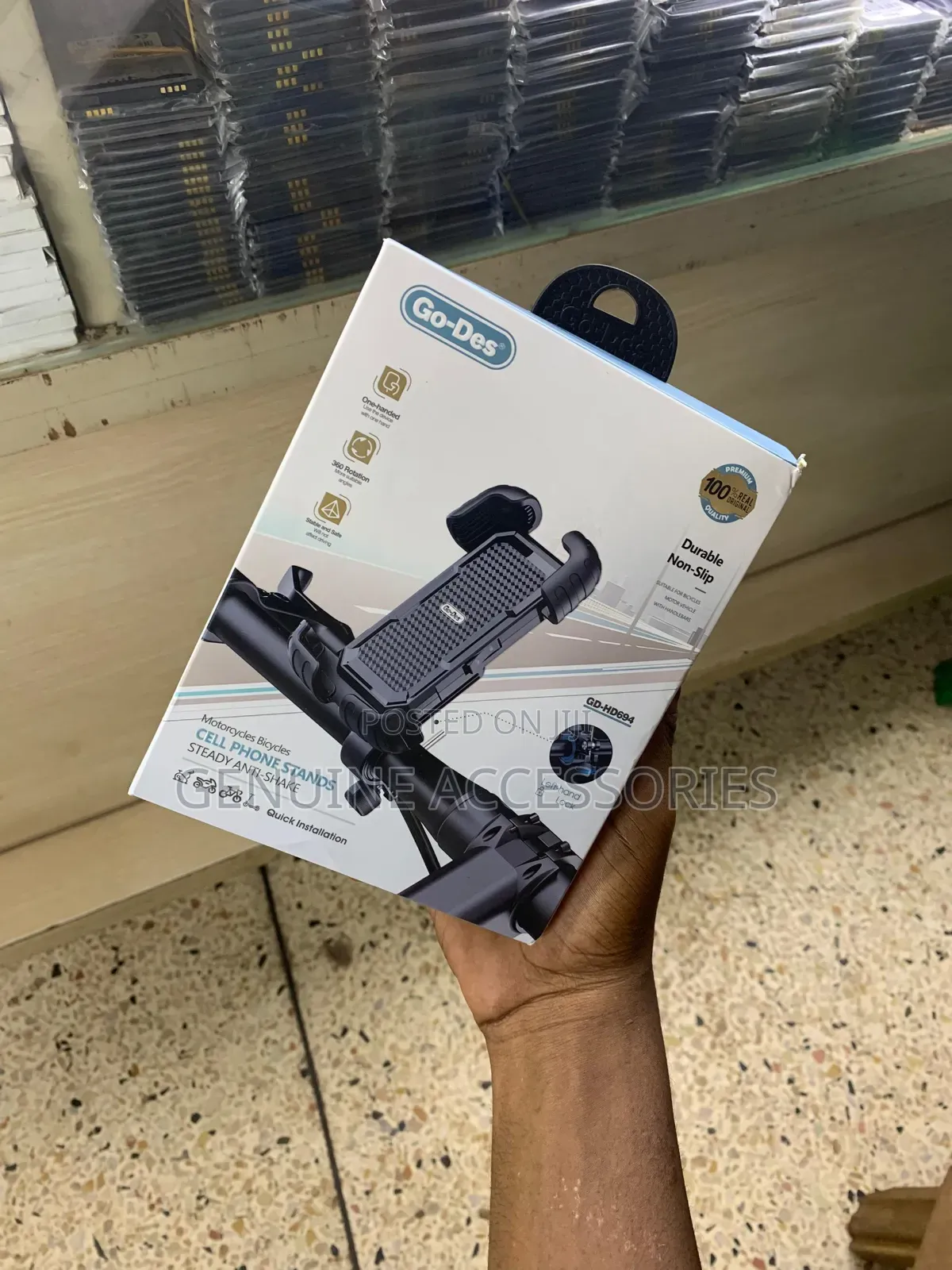 Go-Des Motorcycle,Bycicle Phone Holder