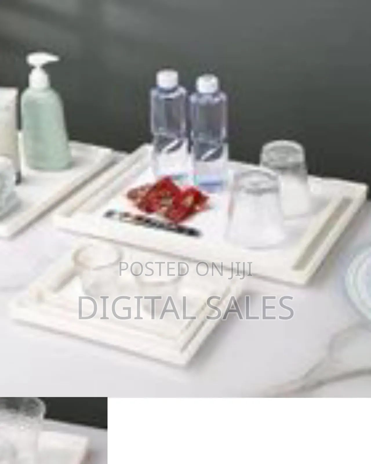 3 Pieces Deep Rectangular Melamine Trays Restaurant Cafe Hotel Kitchen