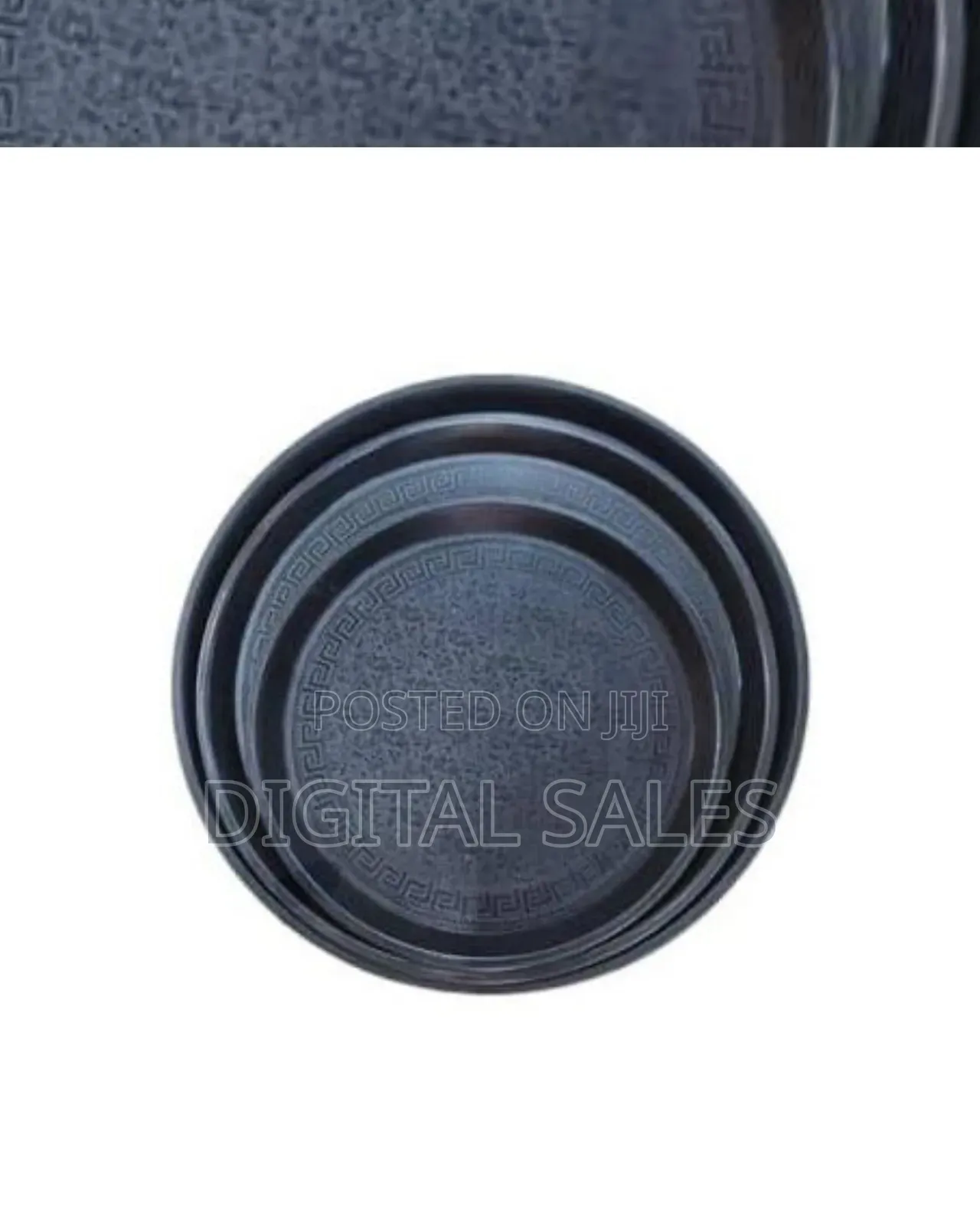 Pack of 3 Deep Round Restaurant Cafe Hotel Kitchen Plastic