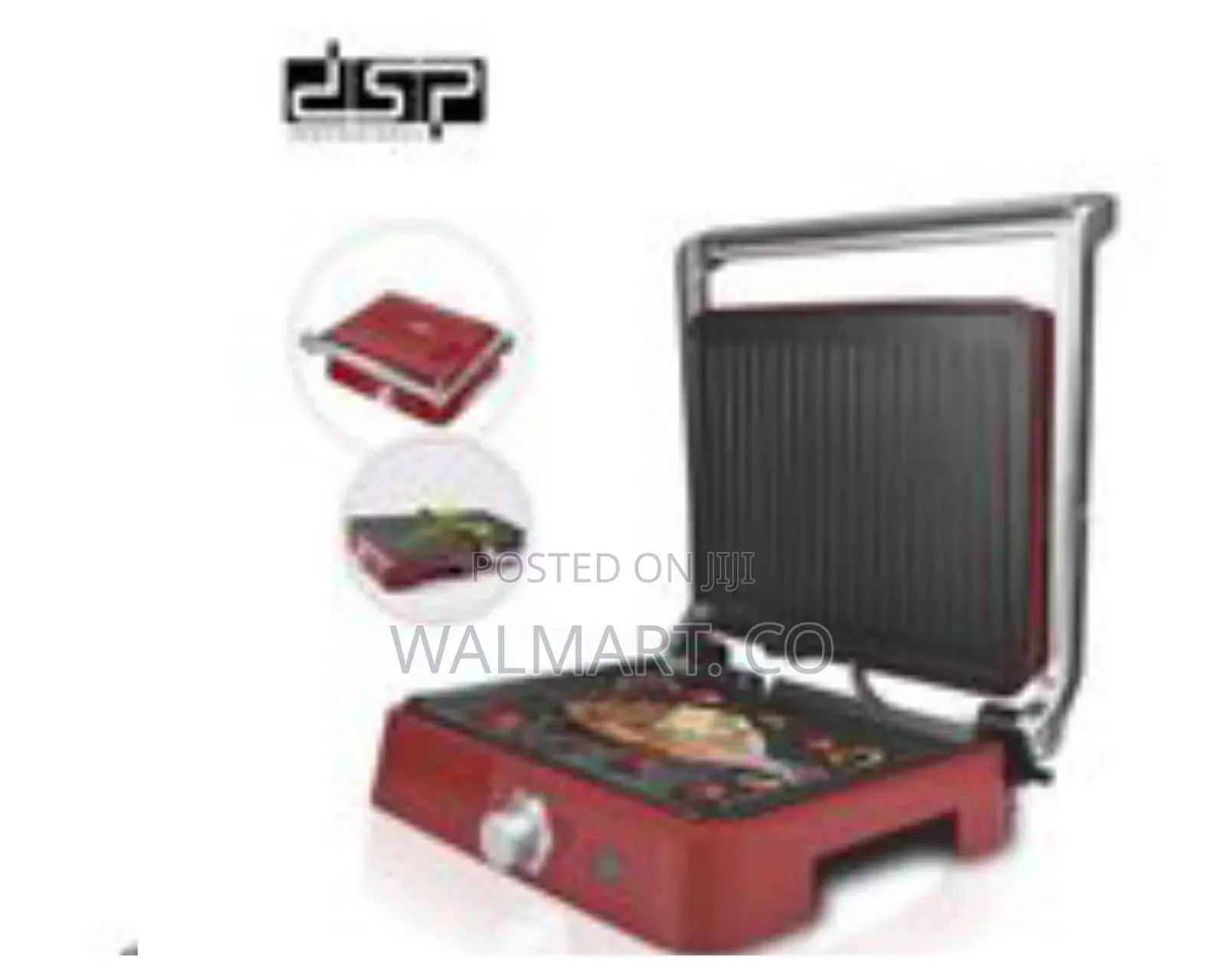 DSP Sandwich Maker Panini Press Contact Grill Machine Red