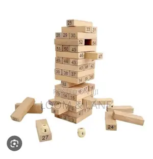 54pcs Wooden Jenga Blocks