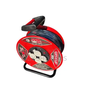 Wiseup Heavy Duty Extension Reel 50 Meters 2.5mm - Red/Black