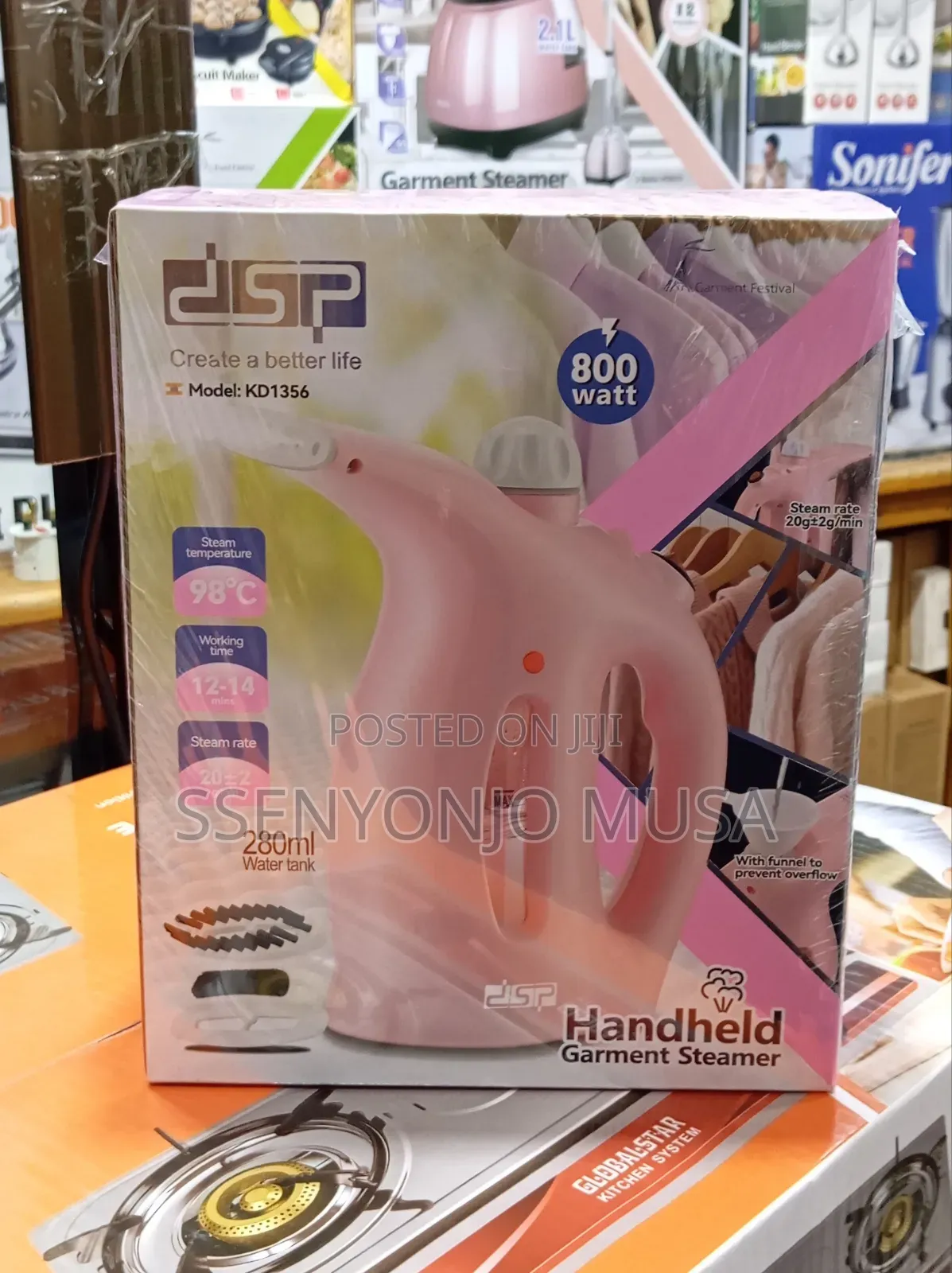 DSP Portable Handheld Garment Steamer – 800w Compact Efficient