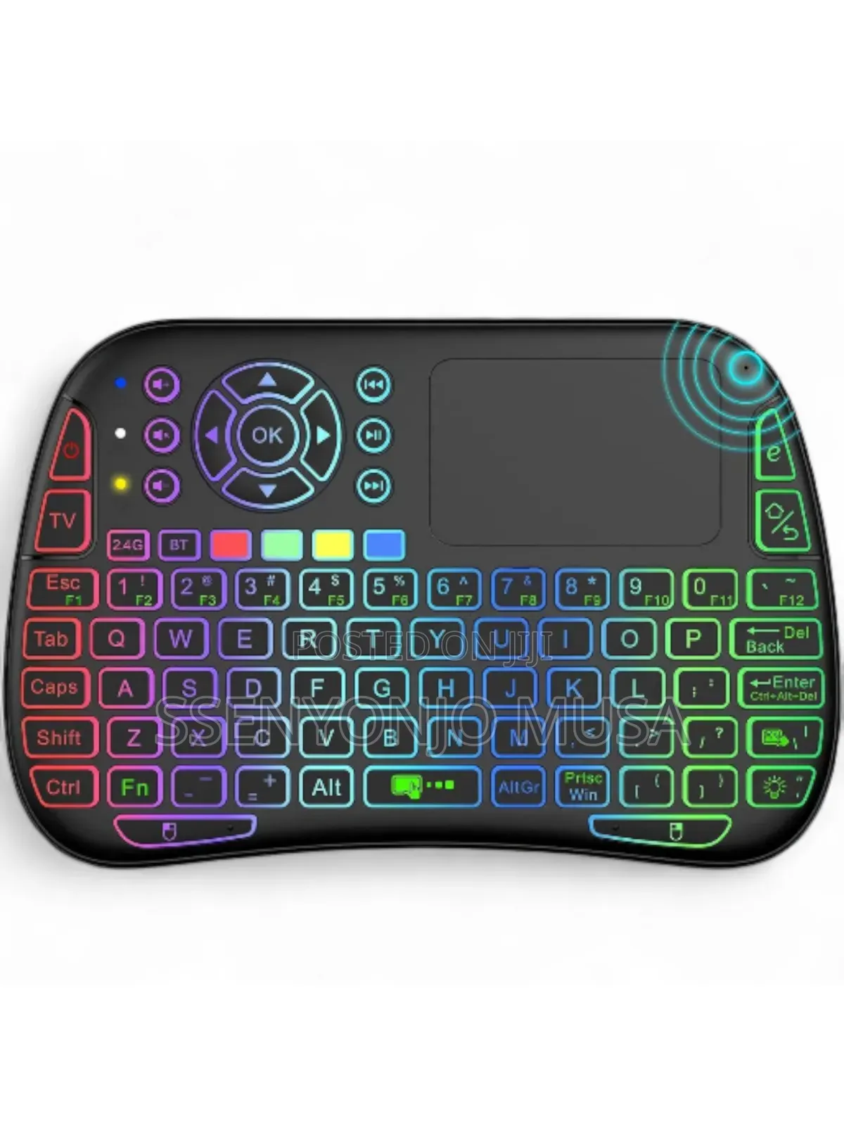M9 Wireless Mini Backlit Keyboard With Touchpad – Black