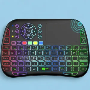 M9 Wireless Mini Backlit Keyboard With Touchpad – Black