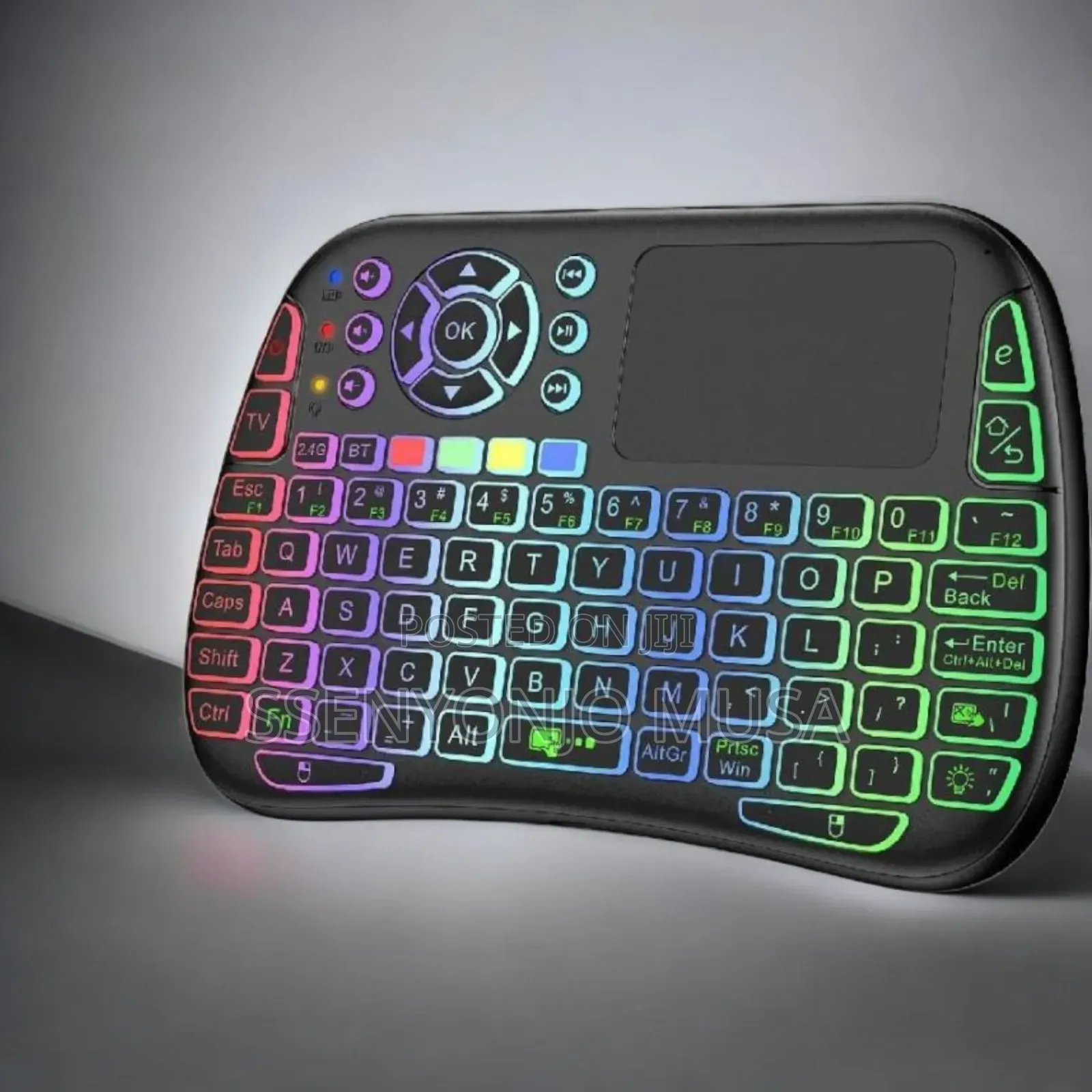 M9 Wireless Mini Backlit Keyboard With Touchpad – Black