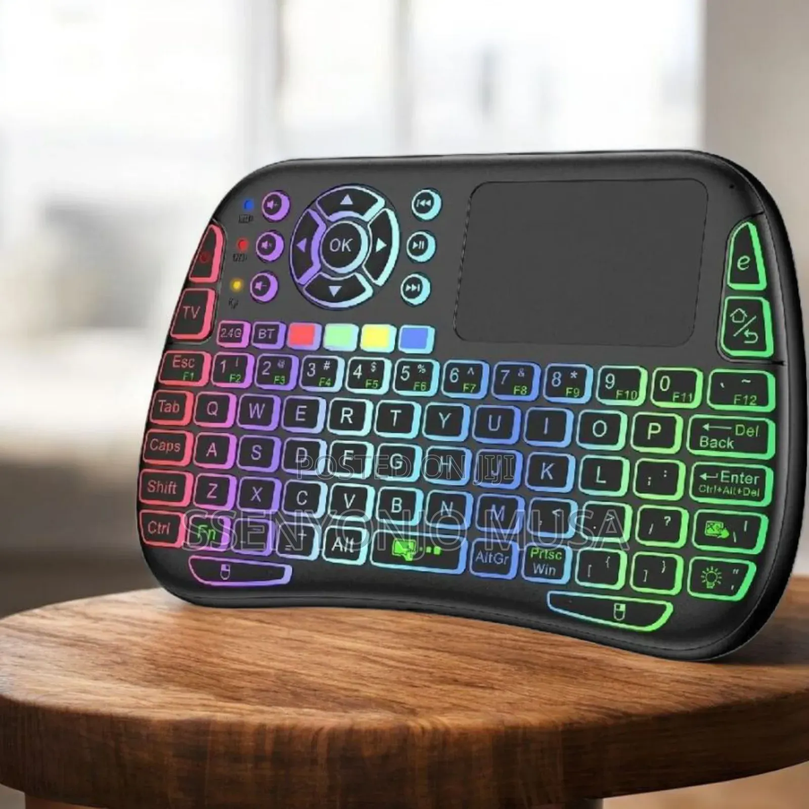 M9 Wireless Mini Backlit Keyboard With Touchpad – Black