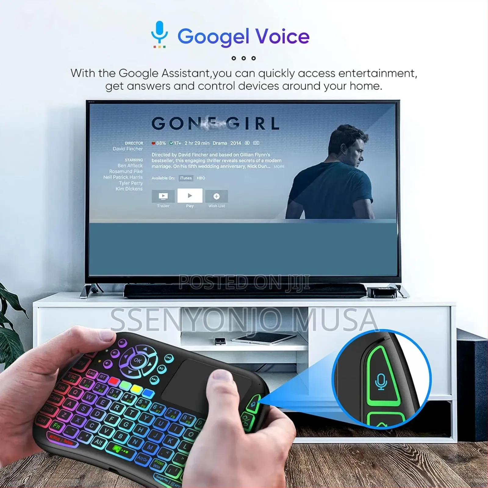 M9 Wireless Mini Backlit Keyboard With Touchpad – Black