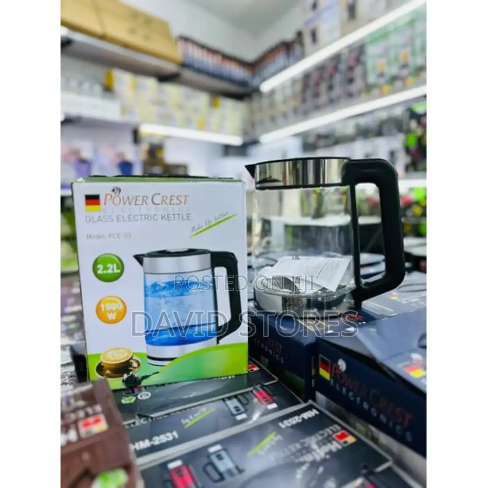 Powercrest 2.2l Glass Electric Kettle