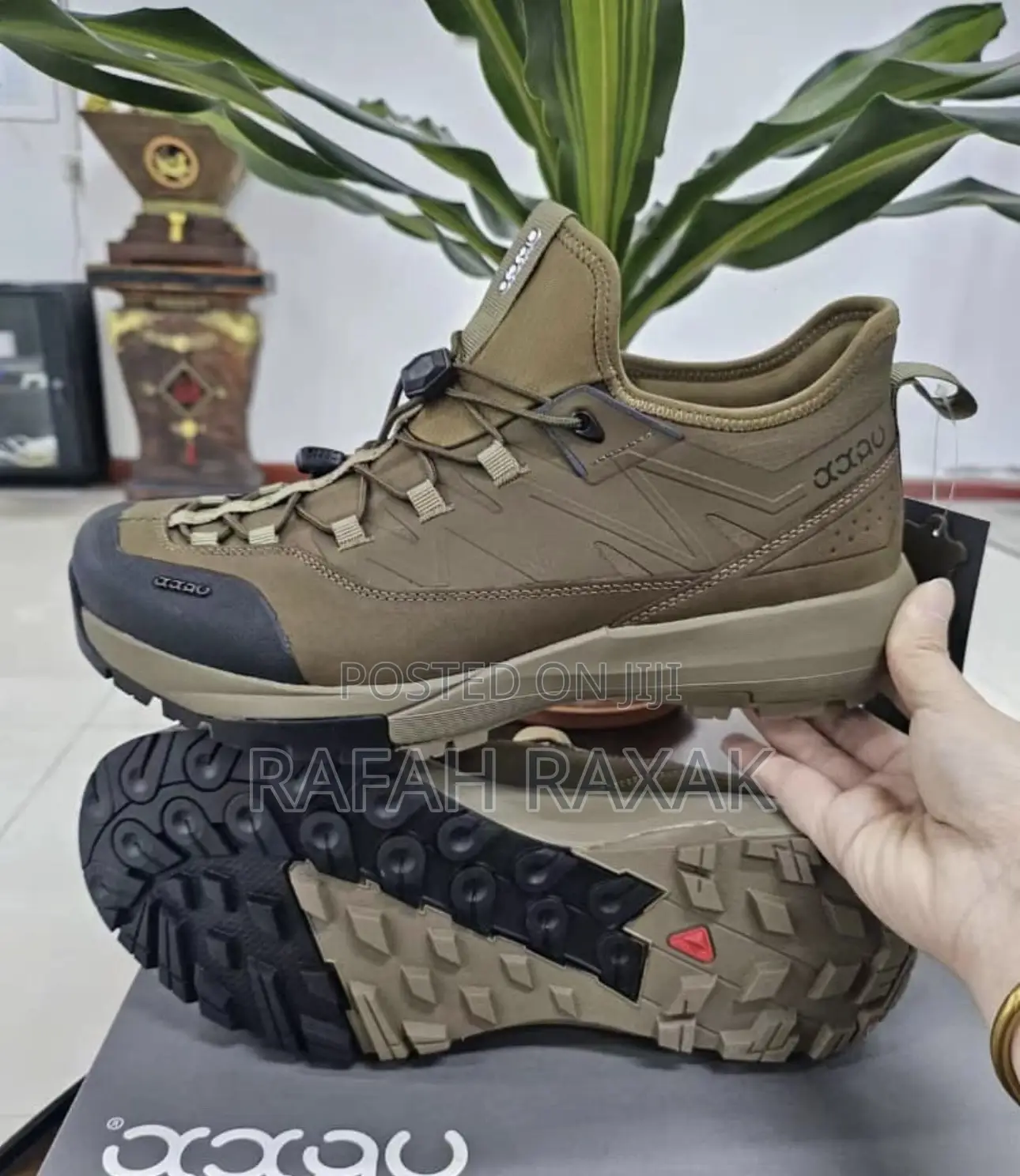 Original Green Ecco Casual Leather Walking Sneakers
