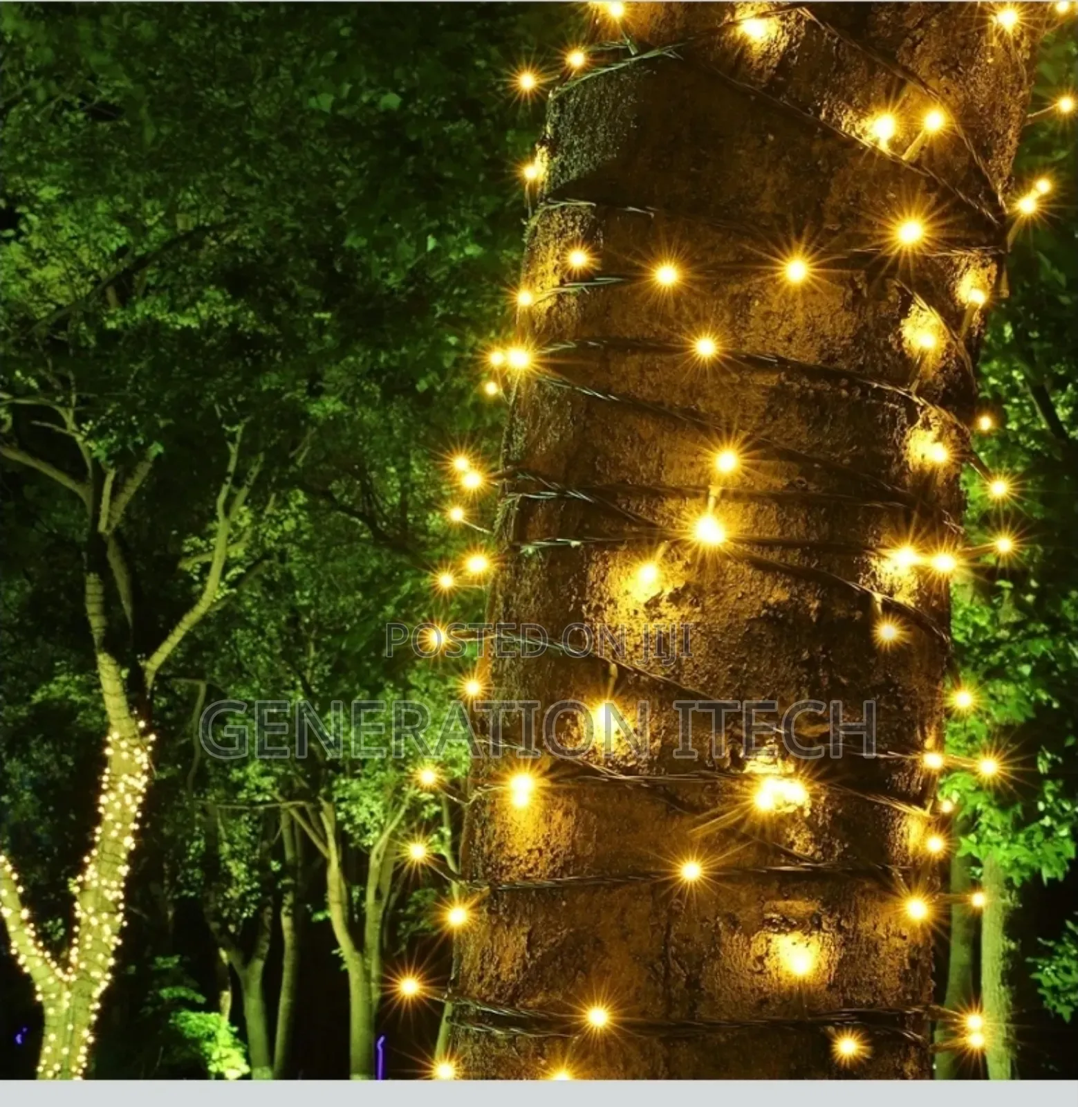 Led String Lights 50 Meters- Warm White For Christmas Trees, Gardens