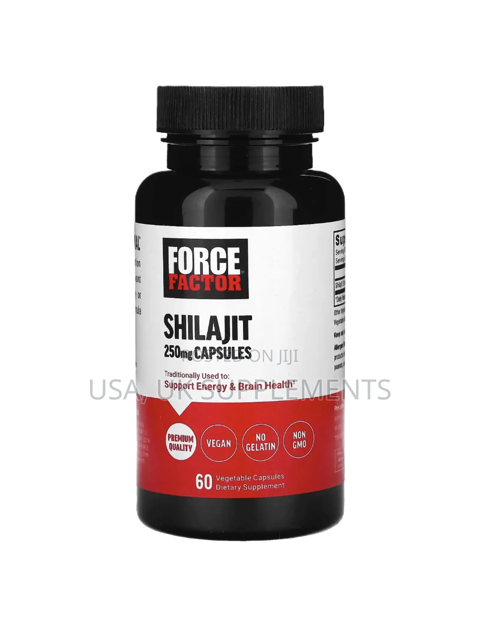 Force Factor Pure Shillajit Capsules 250mg 60 Capsules