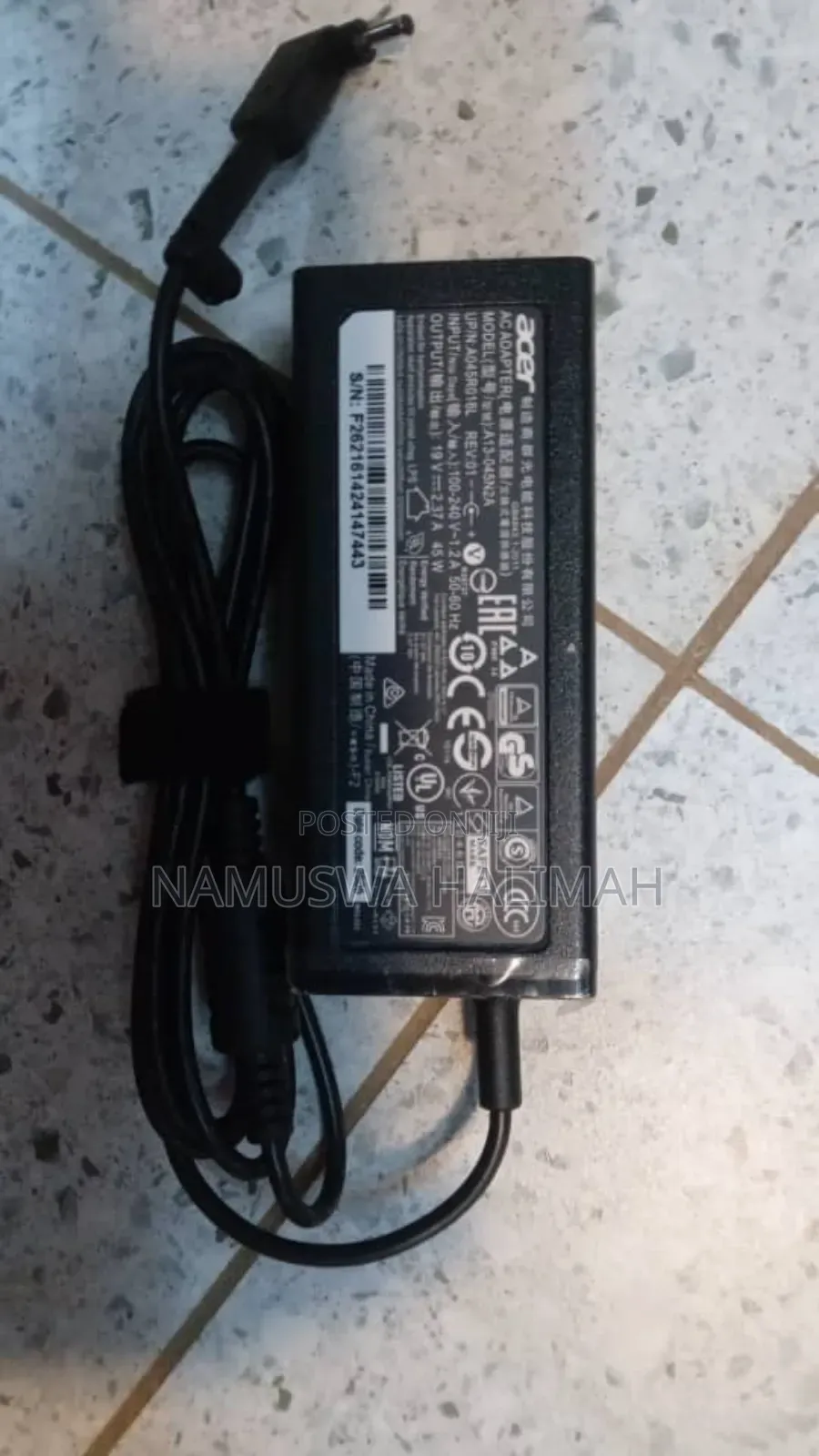 Acer 45w Ac Power Adapter