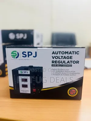 Spj Avr Automatic Voltage Regulator 1500w - Black(2 Yrs Wrty)