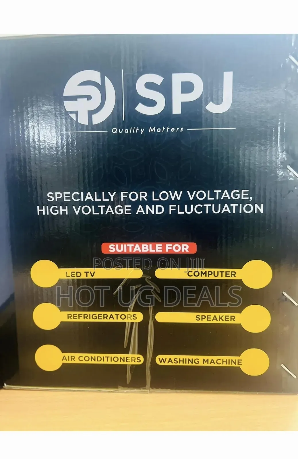 Spj Avr Automatic Voltage Regulator 1500w - Black(2 Yrs Wrty)