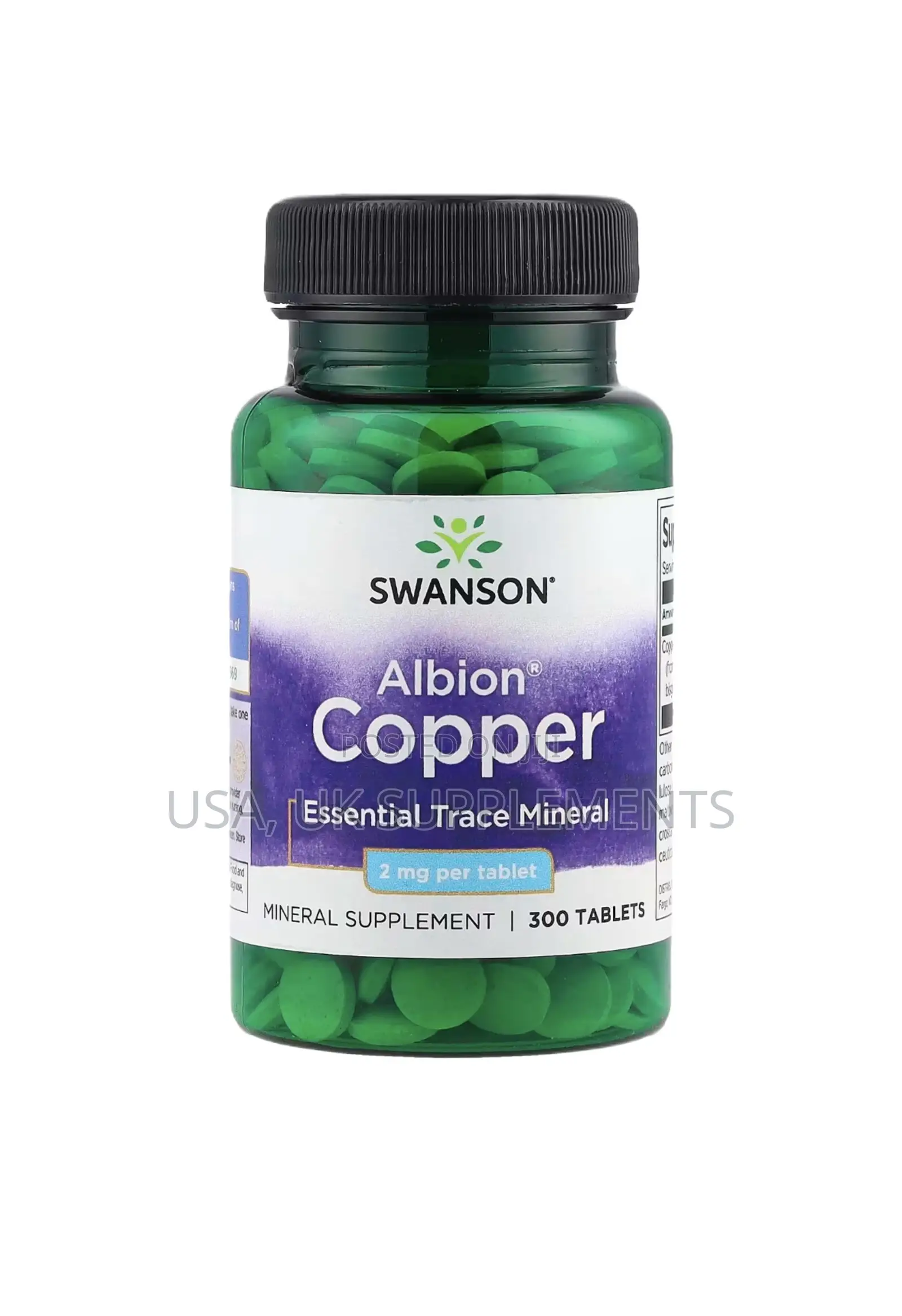 Albion Copper 2mg Tablets 300tablets Swanson