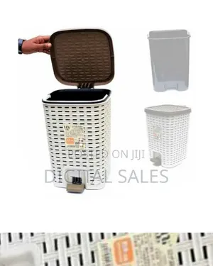 10l Dust Bin Lockable Pressing Type Step Foot Pedal Trash Can Bucket