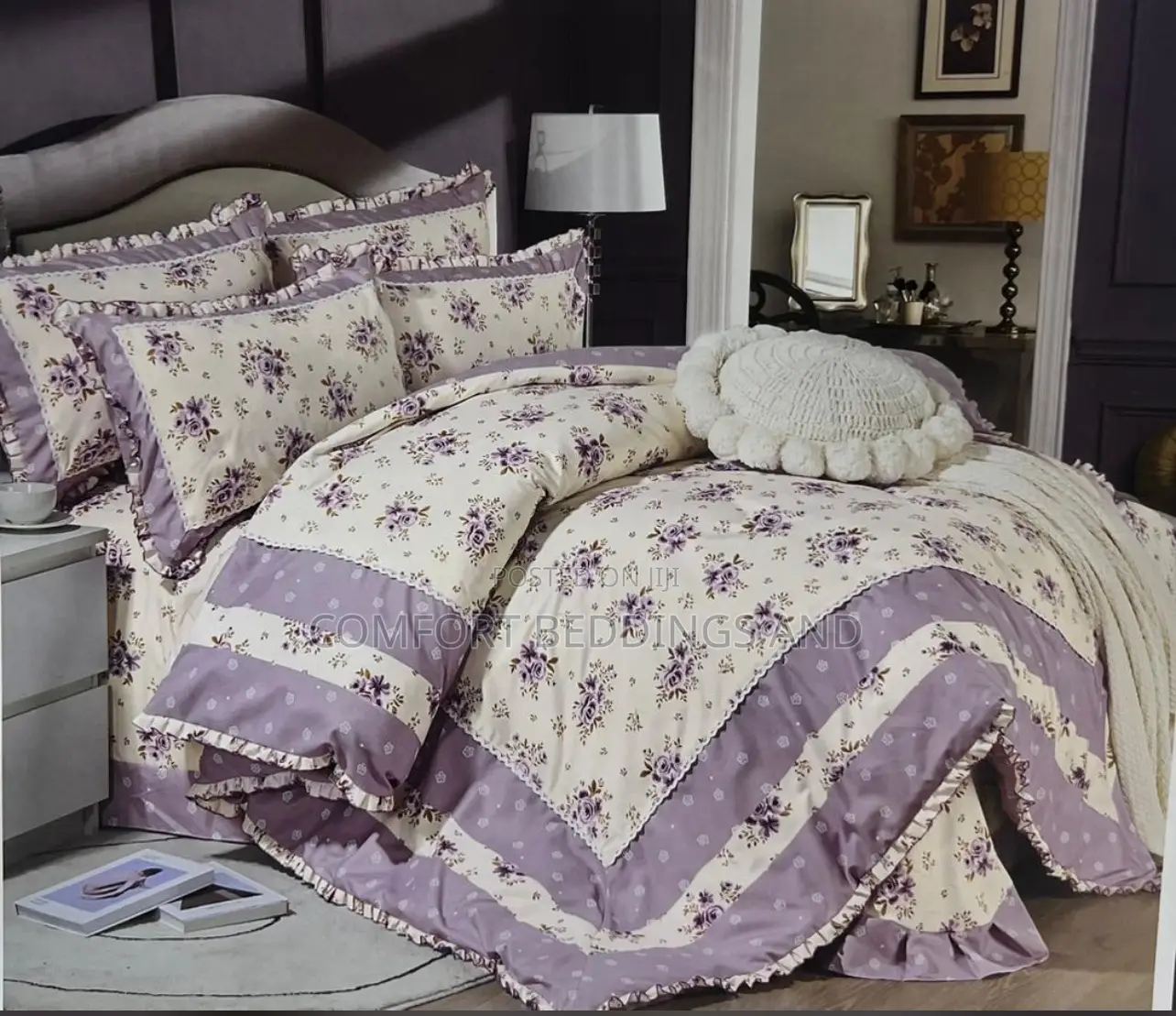 Flowered Duvet Cover Set