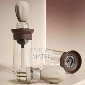 Oil Dispenser Bottle With Silicone Brush and Dropper