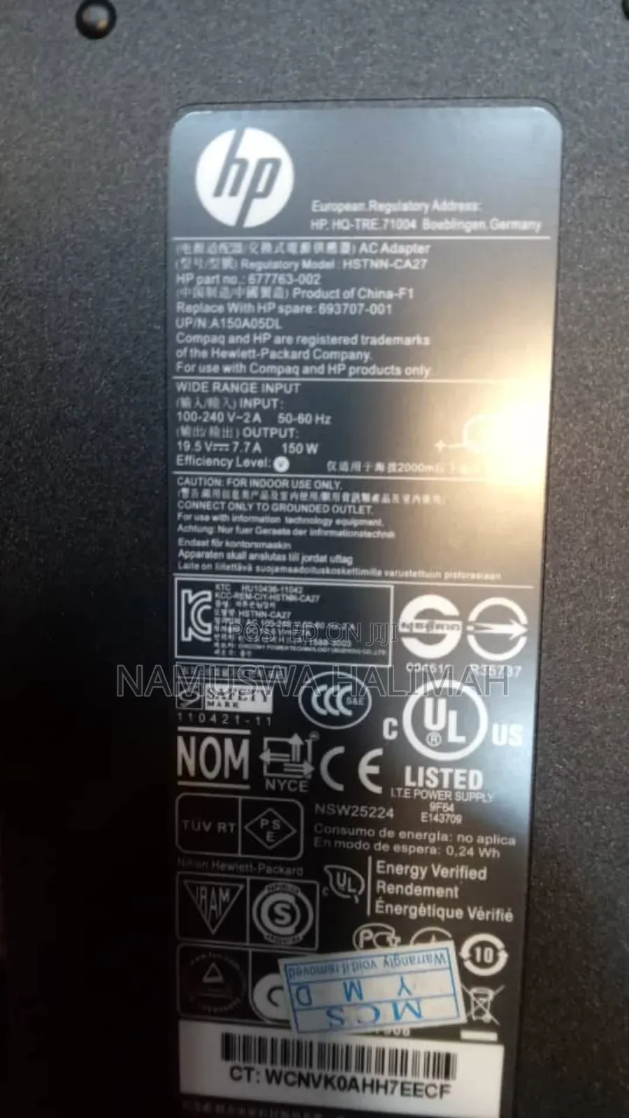 Ac Adapter, Also Known as a Laptop Charger