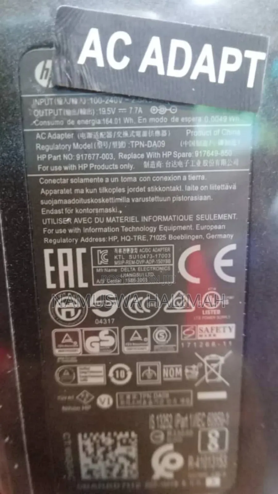 Hp 65w Laptop Adapter Blue Pin