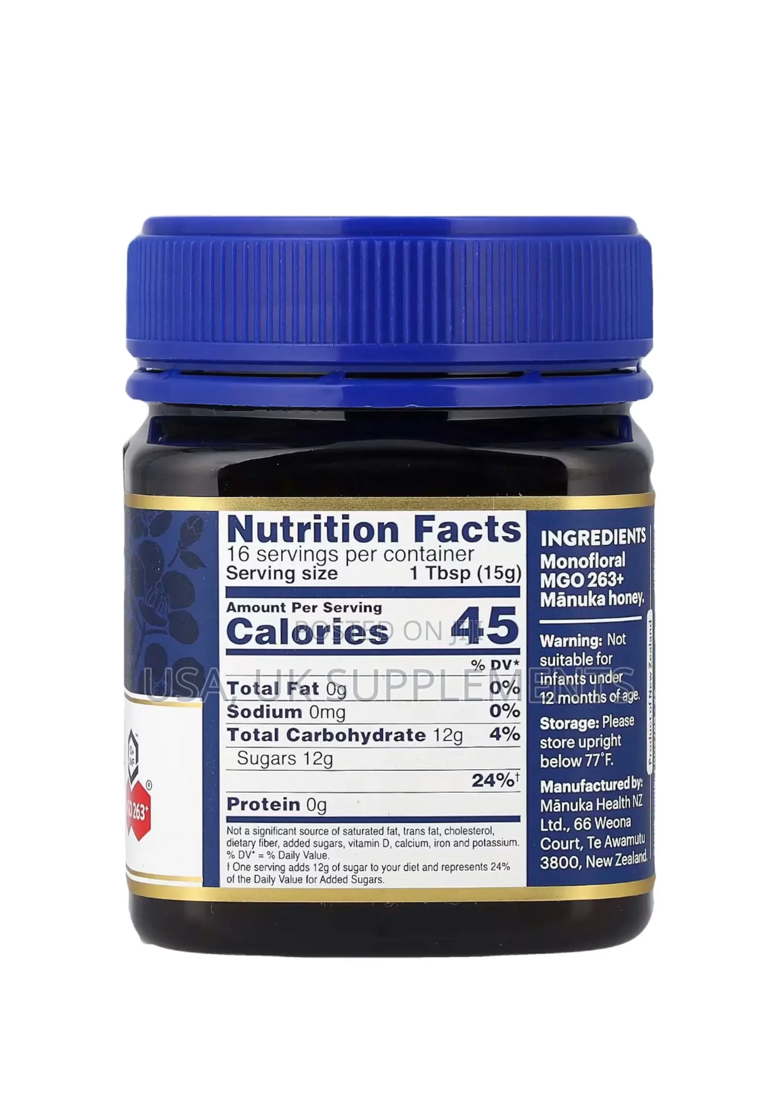 Manuka Health 263+ Mgo Manuka Honey 250g
