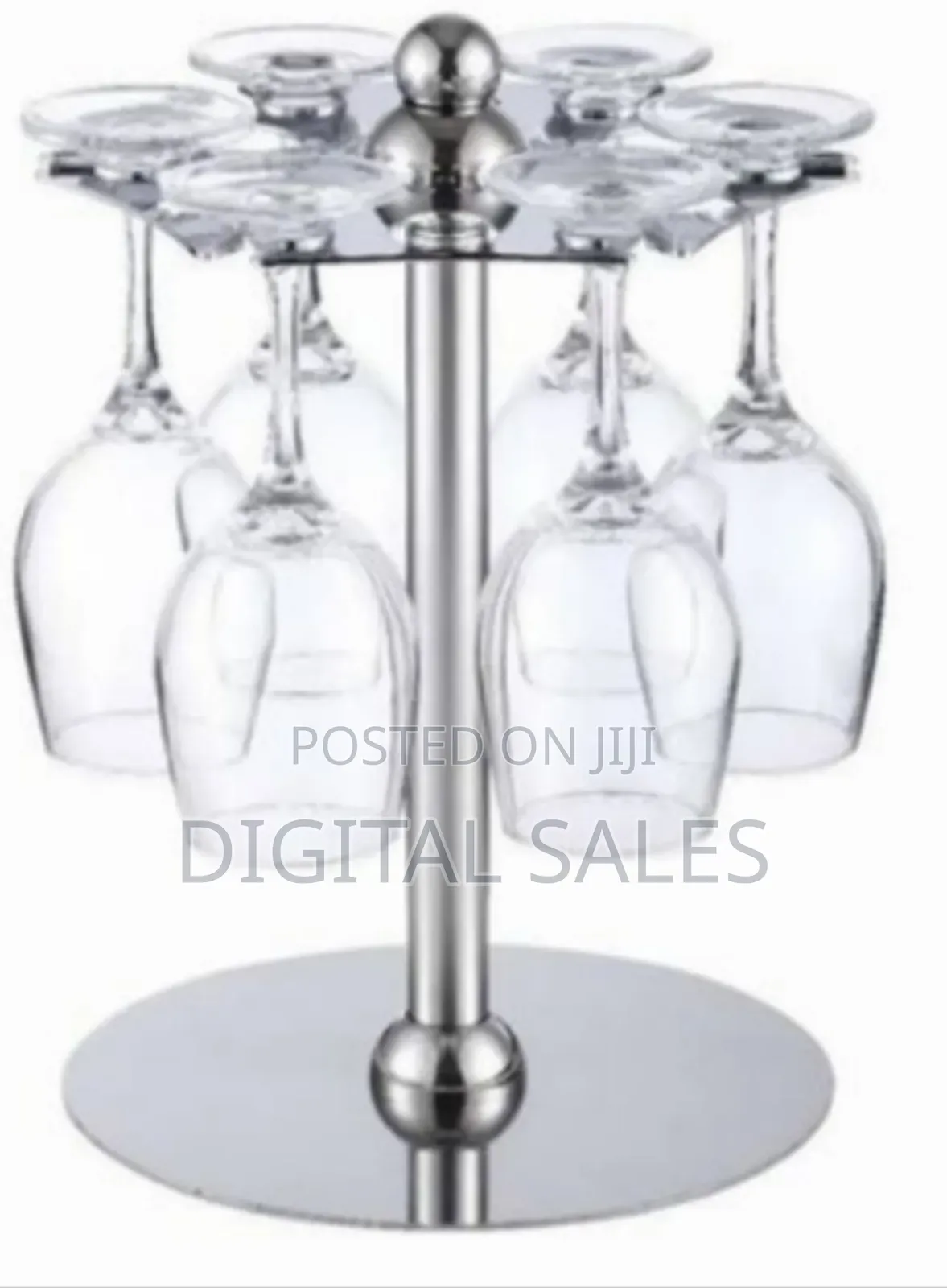 Countertop Rotating 6 Wine Glass Cup Holder