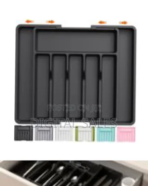 Large Silverware Drawer Organizer, Expandable Utensil Tray