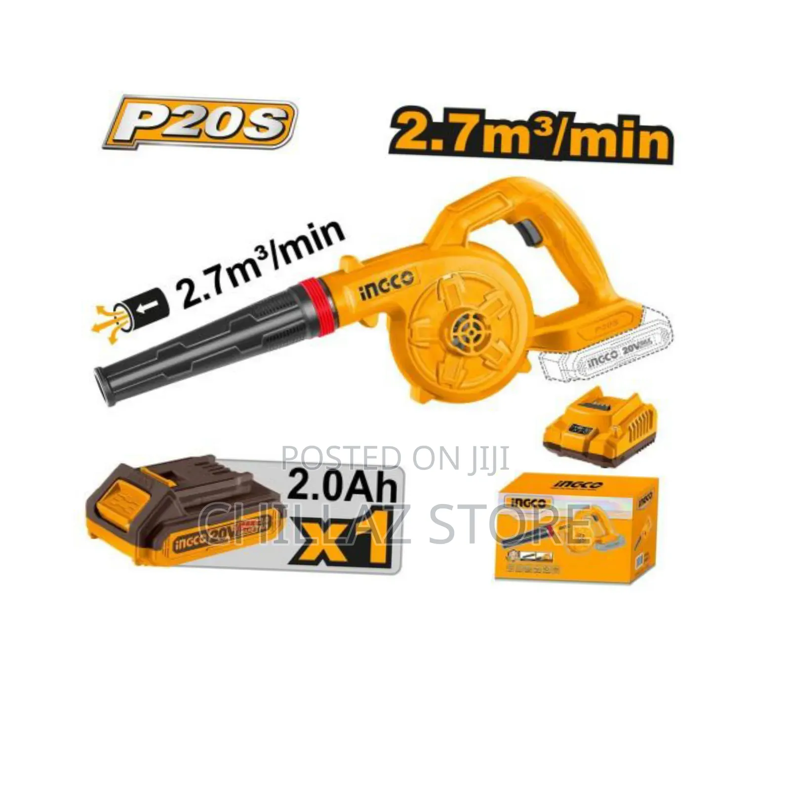 Ingco Cordless Aspirator Blower With Battery and Charger.