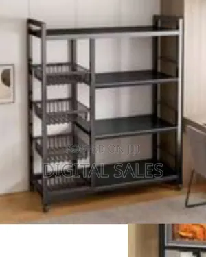 Baker Oven Rack Utility Storage Shelves, Adjustable 4-Tier Kitchen