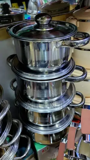 Stainless Steel Cooking Pots.