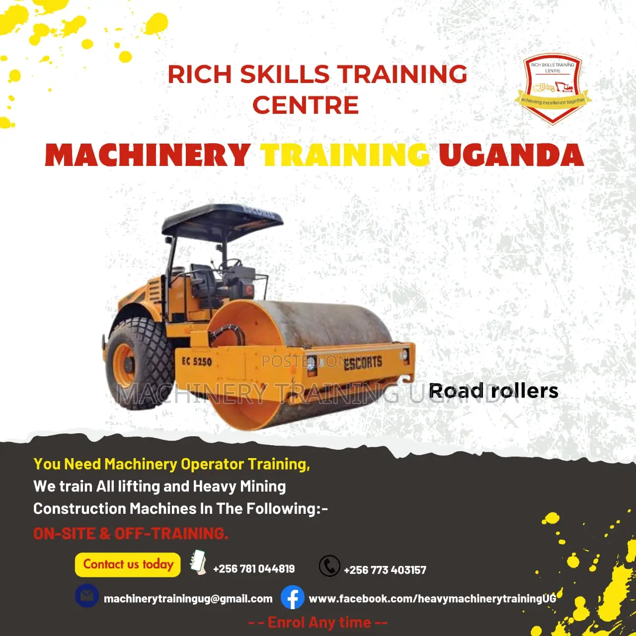 Road Roller Operator Training