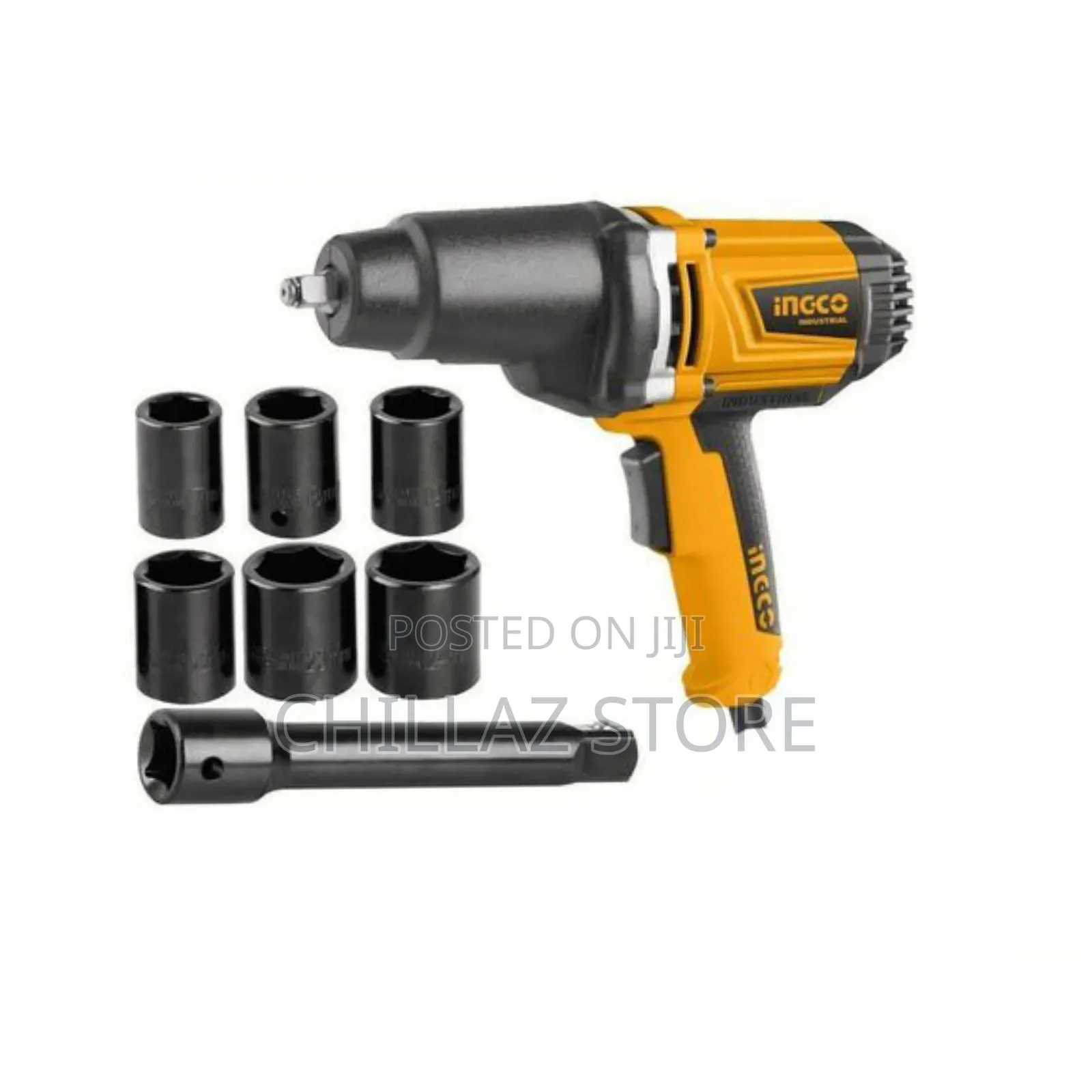 Ingco Impact Wrench Black and Orange.